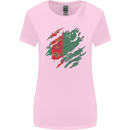 Torn Turkmenistan Flag The Turkmen Day Football Womens Wider Cut T-Shirt Light Pink