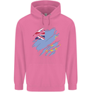 Torn Tuvalu Flag Tuvaluan Day Football Childrens Kids Hoodie Azalea