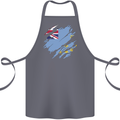 Torn Tuvalu Flag Tuvaluan Day Football Cotton Apron 100% Organic Steel