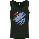 Torn Tuvalu Flag Tuvaluan Day Football Mens Vest Tank Top Black