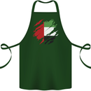 Torn UAE Flag Day Emirati Day Football Cotton Apron 100% Organic Forest Green