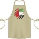 Torn UAE Flag Day Emirati Day Football Cotton Apron 100% Organic Khaki