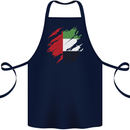 Torn UAE Flag Day Emirati Day Football Cotton Apron 100% Organic Navy Blue