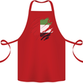 Torn UAE Flag Day Emirati Day Football Cotton Apron 100% Organic Red