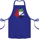 Torn UAE Flag Day Emirati Day Football Cotton Apron 100% Organic Royal Blue
