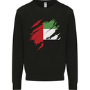 Torn UAE Flag Day Emirati Day Football Kids Sweatshirt Jumper Black