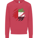 Torn UAE Flag Day Emirati Day Football Kids Sweatshirt Jumper Heliconia