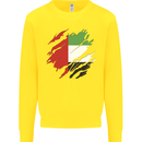Torn UAE Flag Day Emirati Day Football Kids Sweatshirt Jumper Yellow