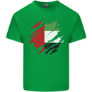 Torn UAE Flag Day Emirati Day Football Kids T-Shirt Childrens Irish Green
