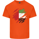 Torn UAE Flag Day Emirati Day Football Kids T-Shirt Childrens Orange