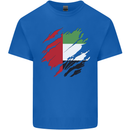 Torn UAE Flag Day Emirati Day Football Kids T-Shirt Childrens Royal Blue