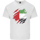 Torn UAE Flag Day Emirati Day Football Kids T-Shirt Childrens White