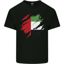 Torn UAE Flag Day Emirati Day Football Mens Cotton T-Shirt Tee Top Black