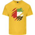 Torn UAE Flag Day Emirati Day Football Mens Cotton T-Shirt Tee Top Yellow