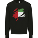 Torn UAE Flag Day Emirati Day Football Mens Sweatshirt Jumper Black