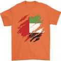 Torn UAE Flag Day Emirati Day Football Mens T-Shirt 100% Cotton Orange
