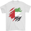 Torn UAE Flag Day Emirati Day Football Mens T-Shirt 100% Cotton White