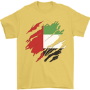 Torn UAE Flag Day Emirati Day Football Mens T-Shirt 100% Cotton Yellow