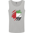 Torn UAE Flag Day Emirati Day Football Mens Vest Tank Top Sports Grey