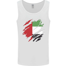 Torn UAE Flag Day Emirati Day Football Mens Vest Tank Top White