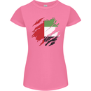 Torn UAE Flag Day Emirati Day Football Womens Petite Cut T-Shirt Azalea