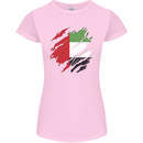 Torn UAE Flag Day Emirati Day Football Womens Petite Cut T-Shirt Light Pink