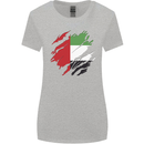 Torn UAE Flag Day Emirati Day Football Womens Wider Cut T-Shirt Sports Grey