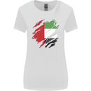 Torn UAE Flag Day Emirati Day Football Womens Wider Cut T-Shirt White