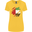 Torn UAE Flag Day Emirati Day Football Womens Wider Cut T-Shirt Yellow