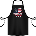 Torn USA Flag Independance Day Football Cotton Apron 100% Organic Black