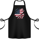 Torn USA Flag Independance Day Football Cotton Apron 100% Organic Black