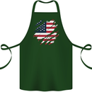 Torn USA Flag Independance Day Football Cotton Apron 100% Organic Forest Green