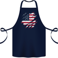 Torn USA Flag Independance Day Football Cotton Apron 100% Organic Navy Blue