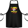 Torn Uganda Flag Ugandan Day Football Cotton Apron 100% Organic Black