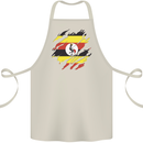 Torn Uganda Flag Ugandan Day Football Cotton Apron 100% Organic Natural