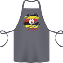 Torn Uganda Flag Ugandan Day Football Cotton Apron 100% Organic Steel