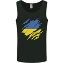 Torn Ukraine Flag Ukrainian Day Football Mens Vest Tank Top Black