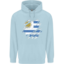 Torn Uruguay Flag Uruguayan Day Football Childrens Kids Hoodie Light Blue
