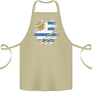 Torn Uruguay Flag Uruguayan Day Football Cotton Apron 100% Organic Khaki