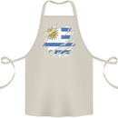 Torn Uruguay Flag Uruguayan Day Football Cotton Apron 100% Organic Natural