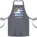 Torn Uruguay Flag Uruguayan Day Football Cotton Apron 100% Organic Steel