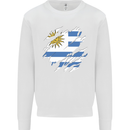 Torn Uruguay Flag Uruguayan Day Football Mens Sweatshirt Jumper White