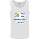 Torn Uruguay Flag Uruguayan Day Football Mens Vest Tank Top White
