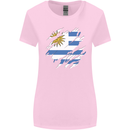 Torn Uruguay Flag Uruguayan Day Football Womens Wider Cut T-Shirt Light Pink