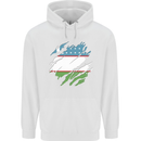 Torn Uzbekistan Flag Ukbek Day Football Childrens Kids Hoodie White