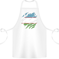 Torn Uzbekistan Flag Ukbek Day Football Cotton Apron 100% Organic White