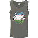 Torn Uzbekistan Flag Ukbek Day Football Mens Vest Tank Top Charcoal