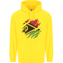 Torn Vanuatu Flag Day Football Childrens Kids Hoodie Yellow