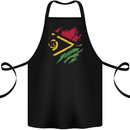 Torn Vanuatu Flag Day Football Cotton Apron 100% Organic Black