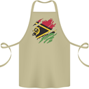 Torn Vanuatu Flag Day Football Cotton Apron 100% Organic Khaki